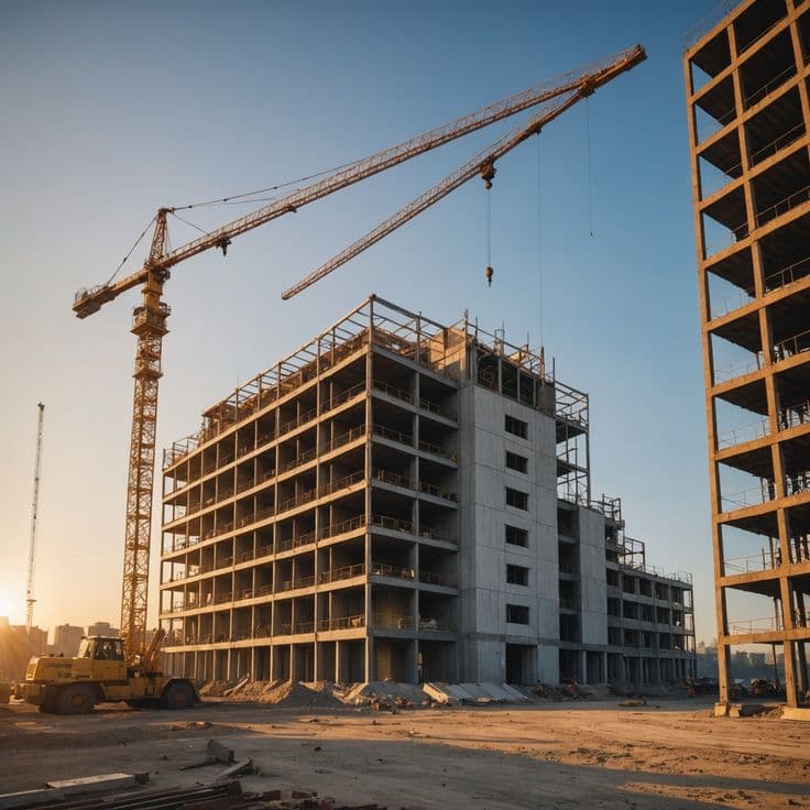 Team working on construction
